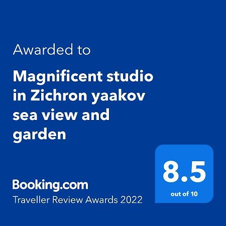 Magnificent Studio In Zichron Yaakov Sea View And Garden زخرون يعقوب المظهر الخارجي الصورة